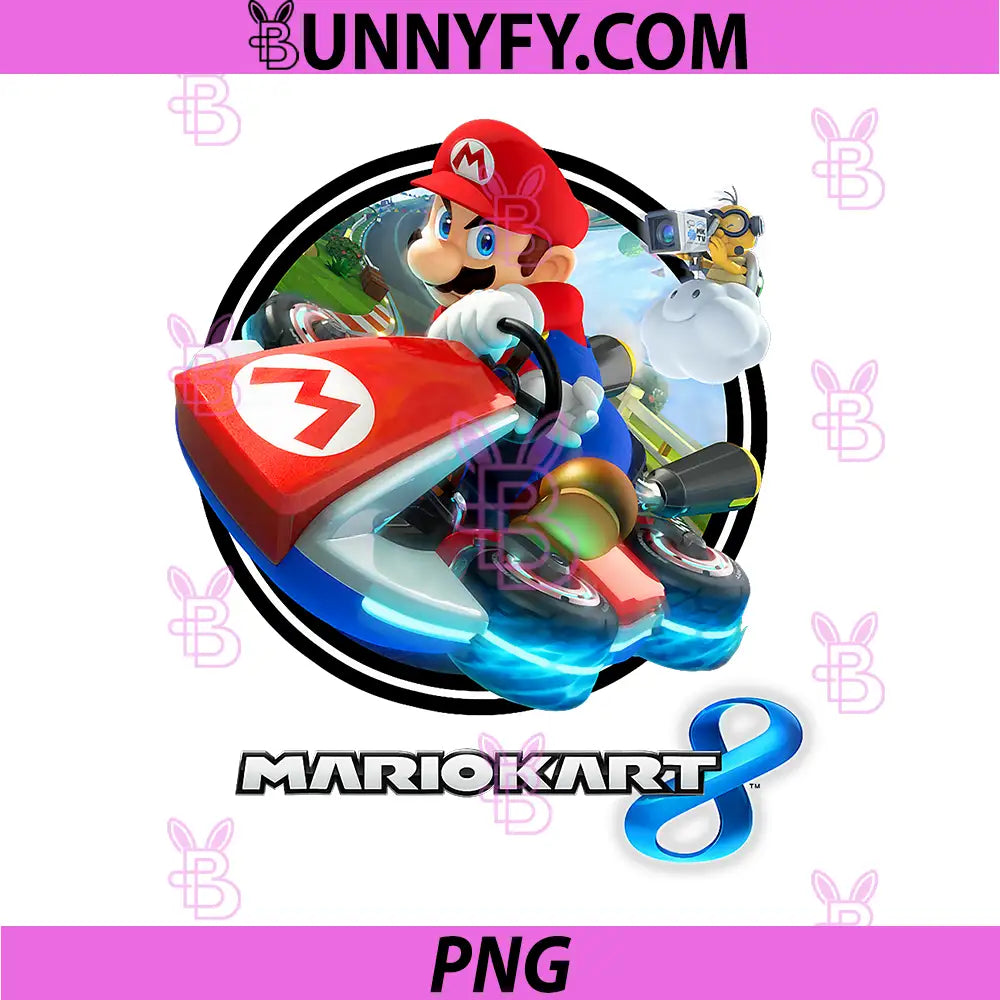 Mario Kart 8 Racing PNG, Nintendo Circle Drift Logo PNG