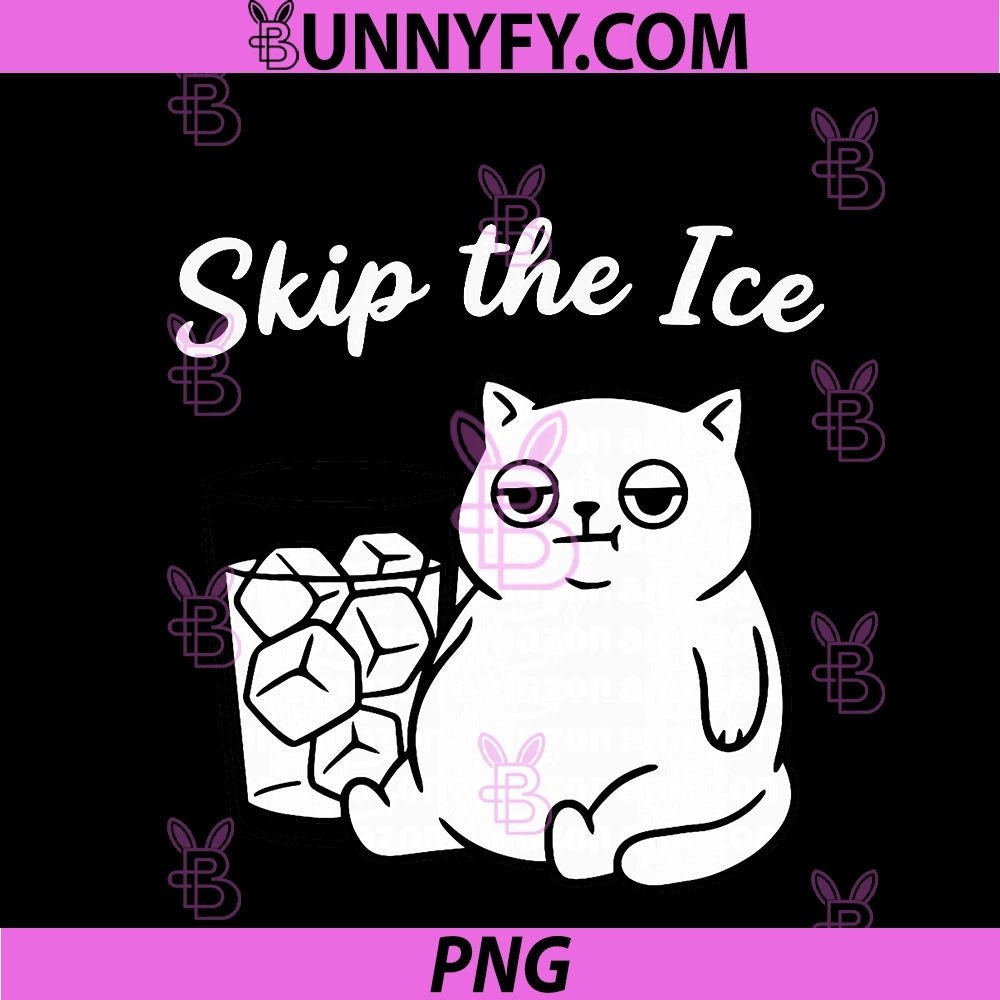No Ice Please Cat PNG, Funny Cat Lover Tee PNG