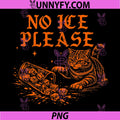 No Ice Please Funny Cat Meme PNG, Cat Knocking Ice Cubes Glass PNG