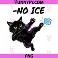 No Ice Please Funny Cat Quote PNG, Cat With Glass Ice PNG