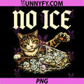 No Ice Please PNG, Funny Cat Vintage PNG