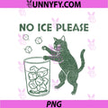 No Ice Please PNG, Funny Cat Meme PNG