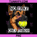 No Take Only Throw PNG, Funny Tennis Ball German Shepherd PNG