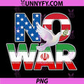 No War PNG, Vintage Dove Iran USA Flag PNG