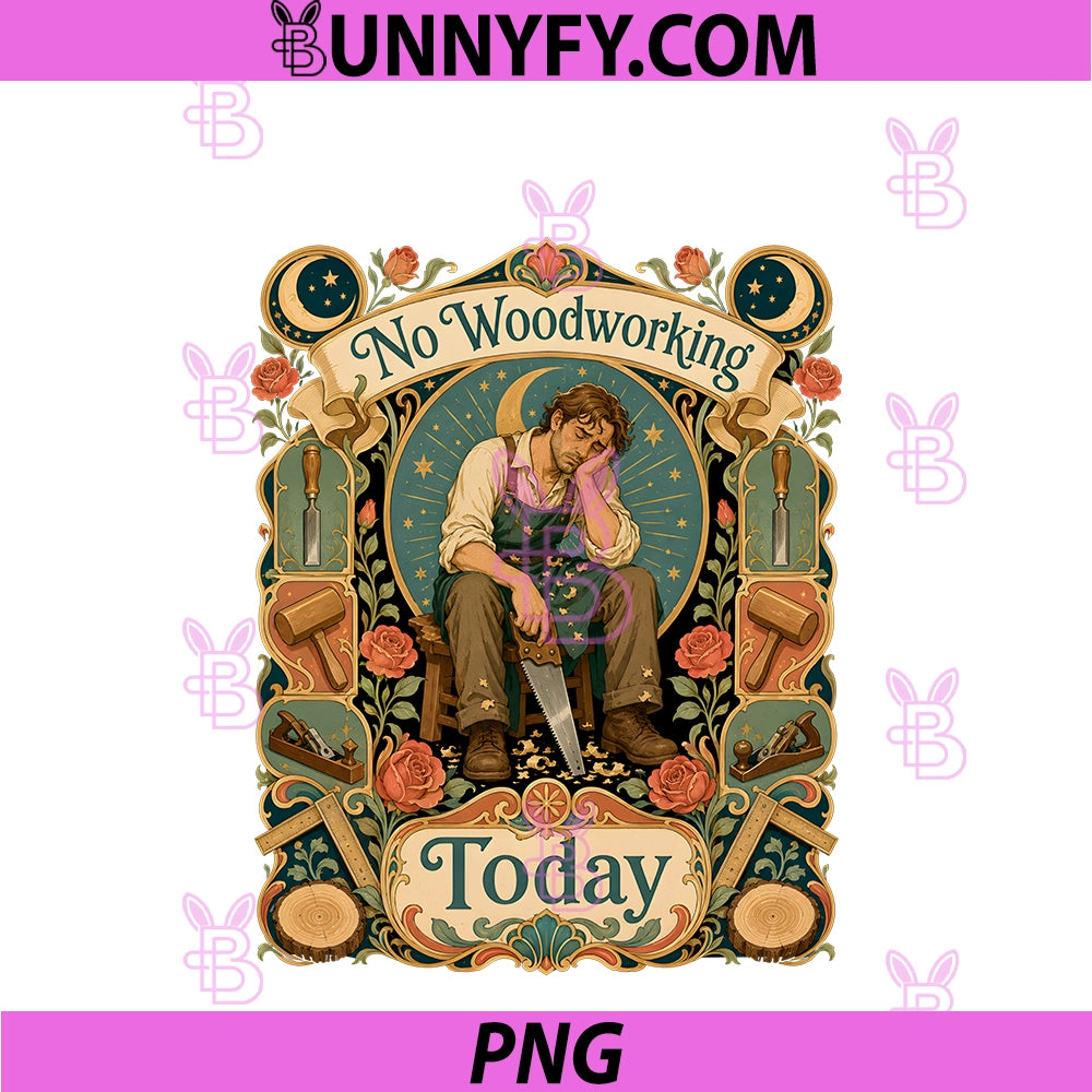 No Woodworking Today PNG, Woodworker Woodworking Quote PNG