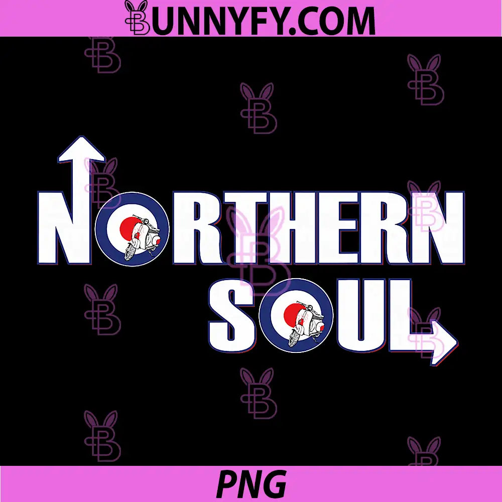 Northern Soul PNG, MODs Scooter Target Arrow Graphic PNG