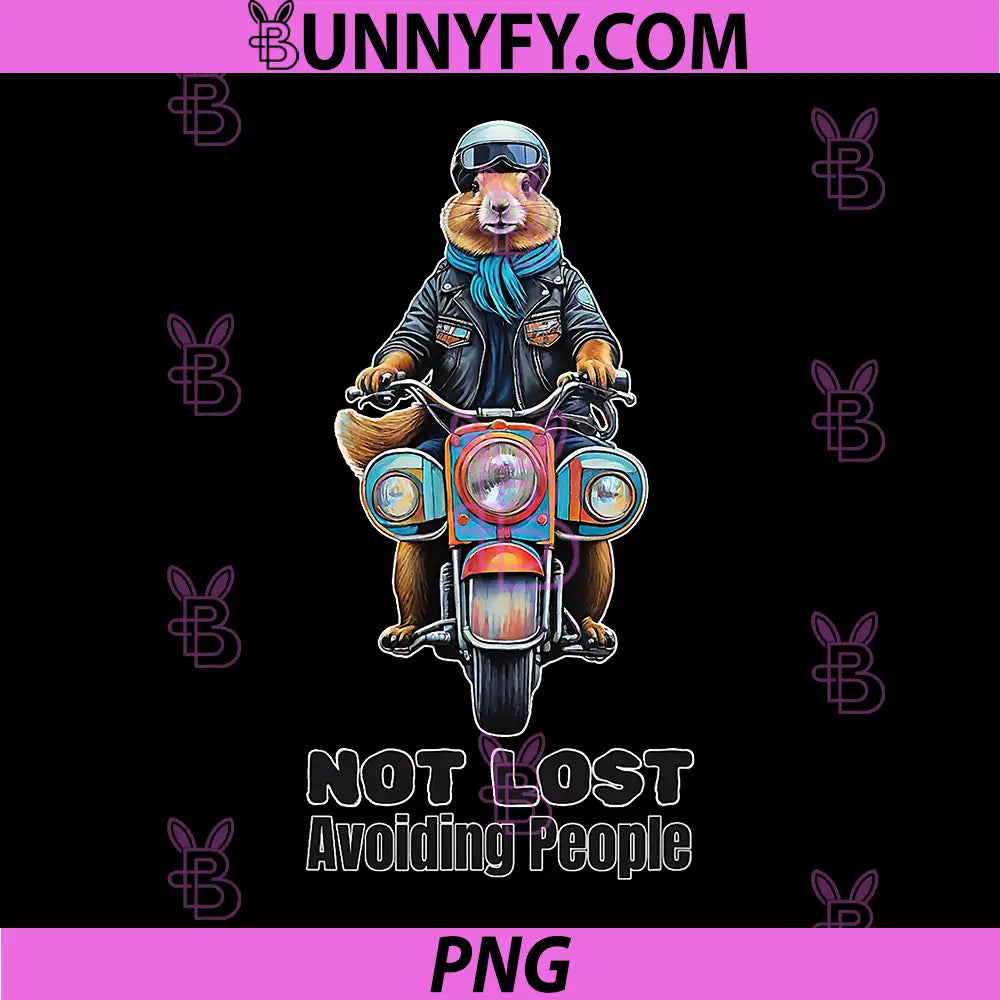 Not Lost Avoiding People PNG, Prairie Dog Biker Motorcycle Humor PNG