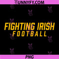 Fighting Irish Football PNG, Bold Athletic College Team Text PNG