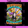 Nourish Curiosity PNG, Psychedelic Tuxedo Cat Trippy Mushroom PNG