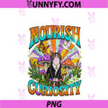 Nourish Curiosity Psychedelic Tuxedo Cat PNG, Trippy Mushroom PNG