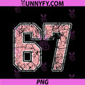 Number 67 Numbered PNG, Uniform Sports Jersey Team 67th Birthday PNG