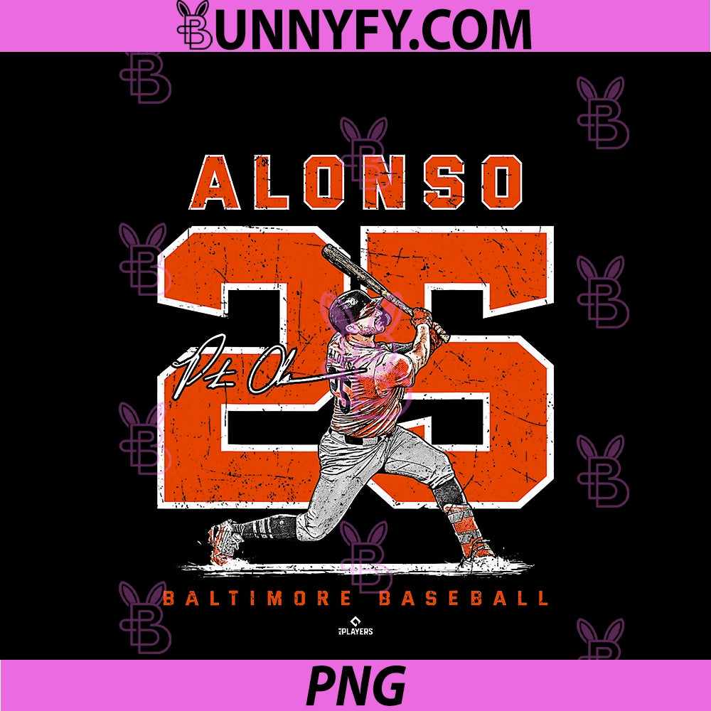 Number And Portrait Pete PNG, Alonso Baltimore Baseball MLBPA PNG