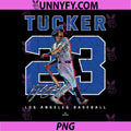 Number and Portrait Kyle Tucker PNG, Los Angeles Baseball MLBPA PNG