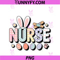 Nurse Bunny Ear Band-Aids Easter Egg PNG, Registered RN Rabbit PNG