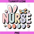 Nurse Bunny PNG, Ear Band-Aids Easter Egg PNG, Registered RN Rabbit PNG