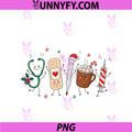 Nurse Christmas Nursing Squad PNG, Happy Holiday Nurses Xmas PNG