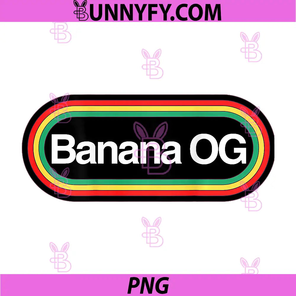 OG Design PNG, Banana Og PNG