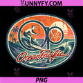 OP Vintage Beach Palm Tree PNG, Retro Coastal Travel PNG