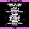 Whats The Story Morning Glory Tracklist PNG, Oasis Album Song List Art PNG
