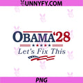 Obama 2028 Since Rules Don't Exist Anymore PNG, Stars PNG