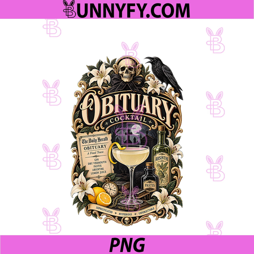 Obituary Cocktail PNG, A Final Toast PNG