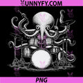 Octopus Drummer Marine PNG, Animal Musician Art PNG 