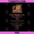 Odysseus World Tour PNG, Ancient Greek Epic Mythlogy PNG