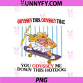 Odyssey This Odyssey That PNG, Hotdog Cat Skateboarding Zeus PNG