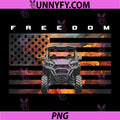 Freedom Off Road ATV American Flag Fire Design PNG, Quad Rider Graphic PNG