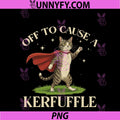 Off To Cause A Kerfuffle PNG, Funny Cat Meme PNG