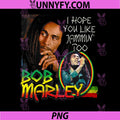 Bob Marley Jammin Quote Portrait PNG, Reggae Legend Music Art PNG