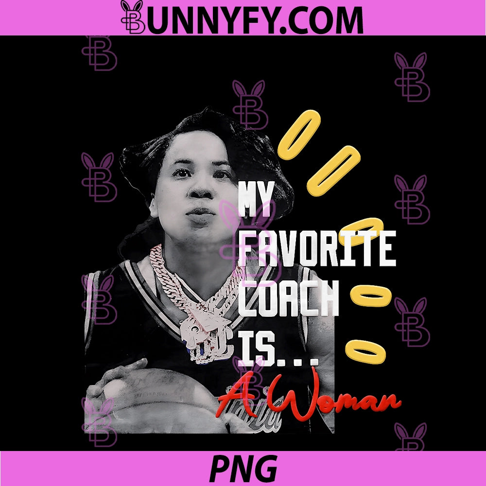 Official Dawn Staley PNG, My Favorite Coach Is A Woman Apparel PNG