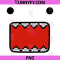 Domo Braces Face PNG, Cute Y2K Cartoon Character PNG