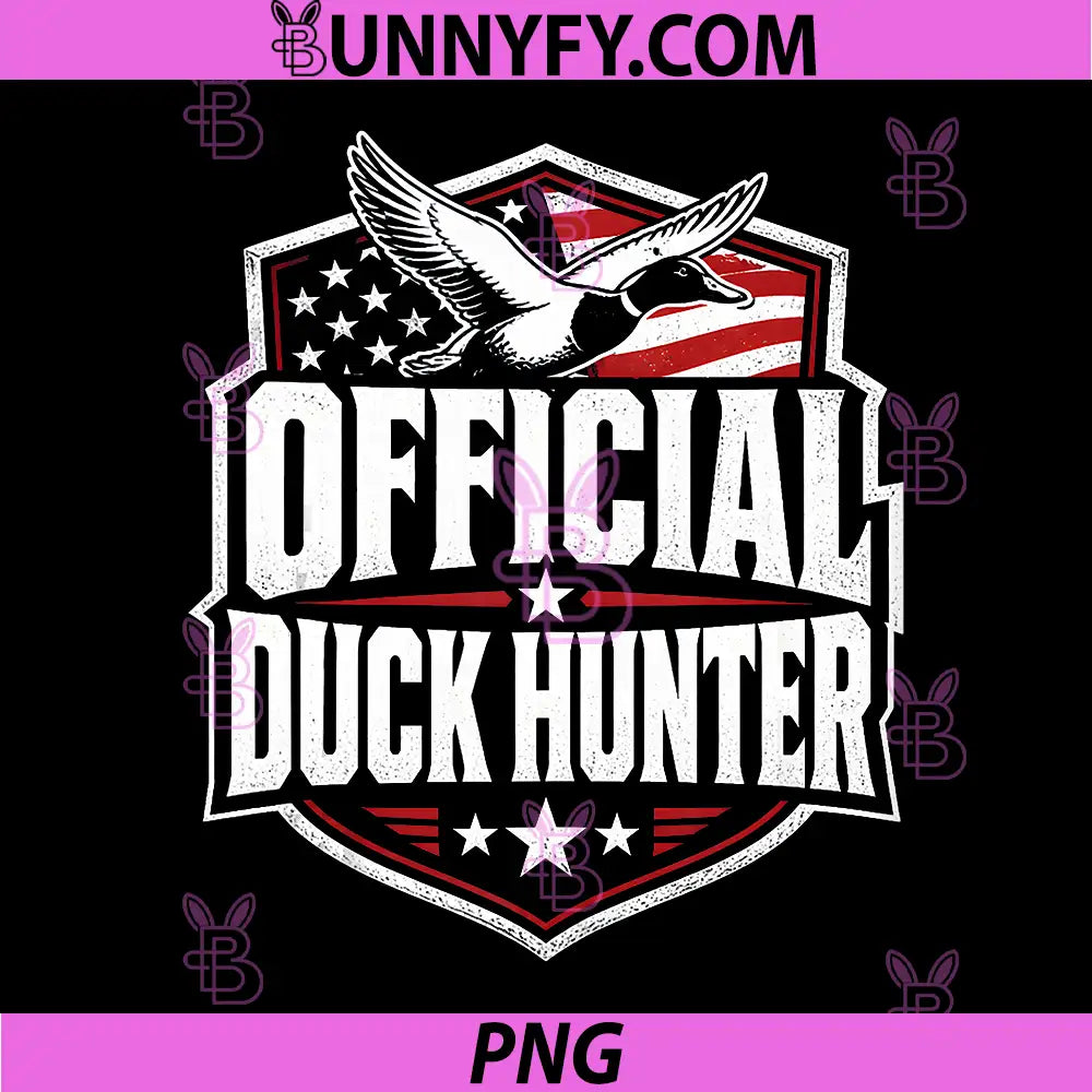 Official Duck Hunter PNG, Duck Hunting Patriotic PNG