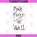 Pink Floyd The Wall PNG, Album Retro Classic Rock Band PNG