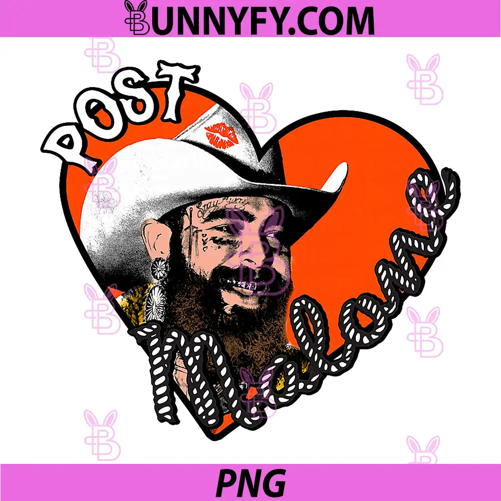 Post Malone PNG, Heart Photo PNG