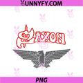 Official Saxon Eagle PNG, Vintage Band Retro PNG