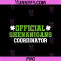 Official Shenanigans Coordinator PNG, Funny St Patricks Day Party PNG