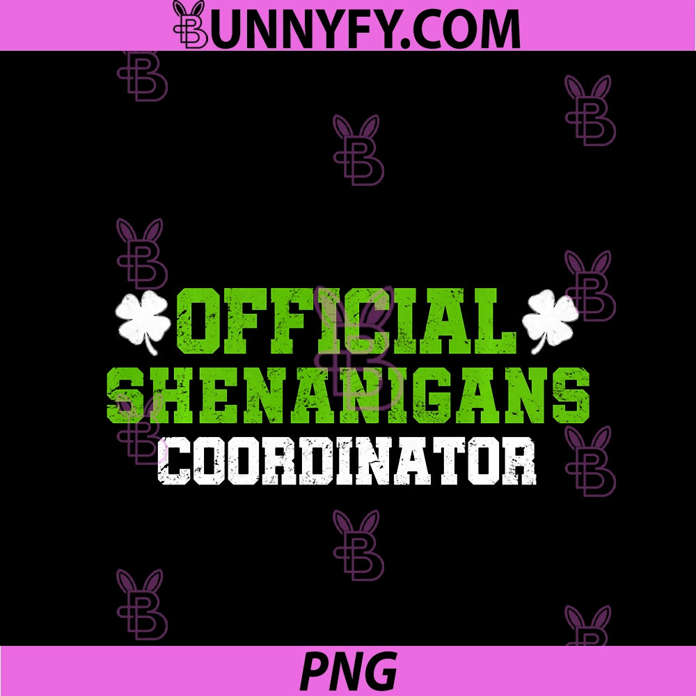 Official Shenanigans Coordinator PNG, Funny St Patricks Day Party PNG