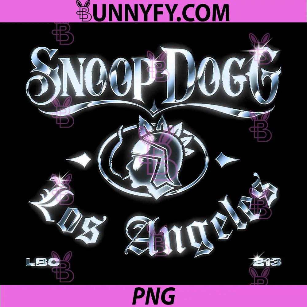 Official Snoop Dogg PNG, Los Angeles Chrome Logo PNG