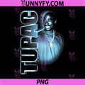 Tupac Shakur Glowing Portrait PNG, Classic Hip Hop Legend PNG