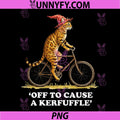 Off to Cause A Kerfuffle Bengal Cat PNG, Funny Weirdcore Sayings PNG