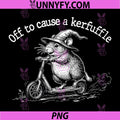 Off to Cause A Kerfuffle PNG, Funny Groundhog Scooter PNG