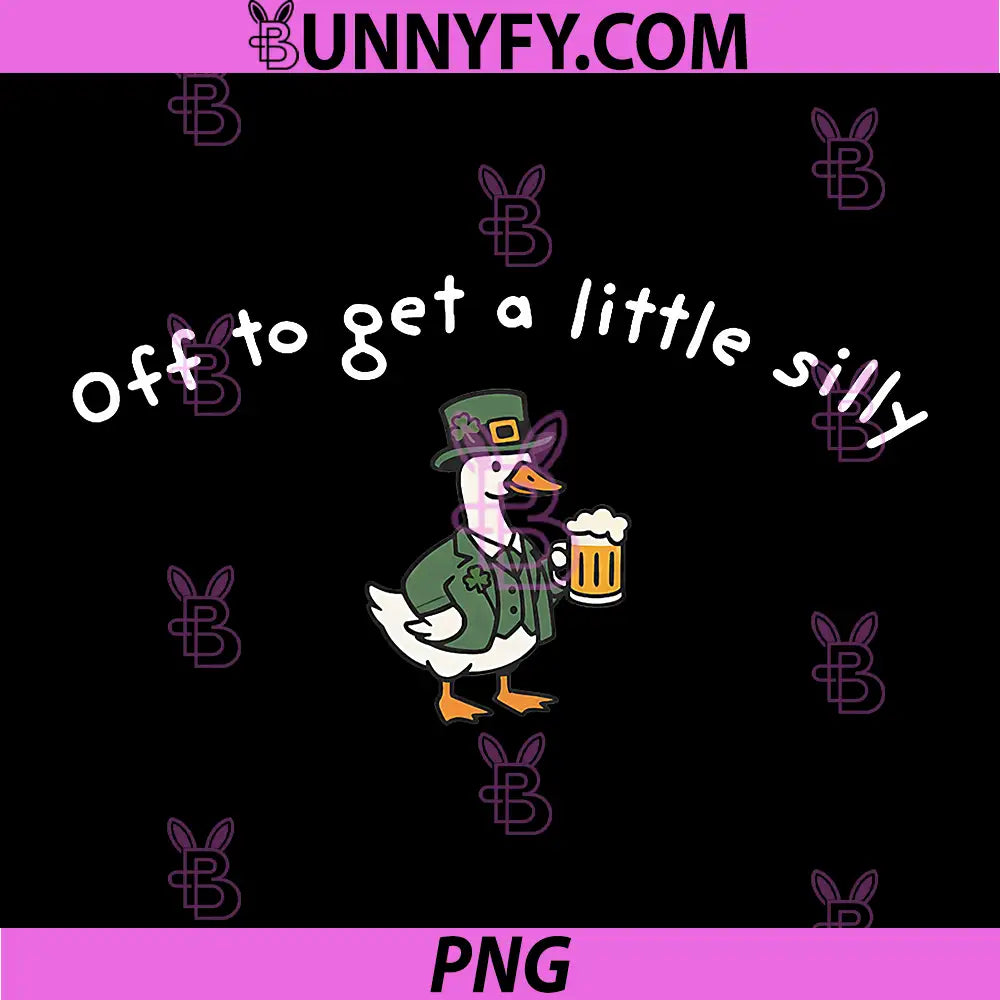 Off to Get A Little Silly PNG, Duck Leprechaun St Patricks Day PNG