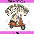 Off to Regulate Emotions PNG, Funny Goose Scooter PNG