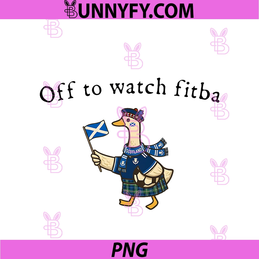 Off To Watch Fitba PNG, Scottish Goose PNG