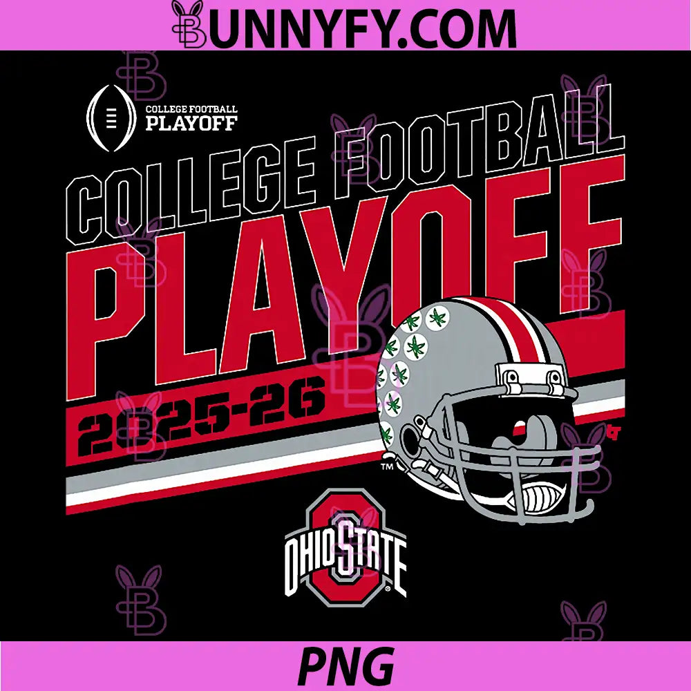 Ohio State Buckeyes PNG, College Football Playoff Stripe 2025 PNG
