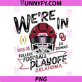Oklahoma Sooners CFP College PNG, Football Playoff 2025-26 White PNG
