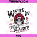 Oklahoma Sooners CFP College PNG, Football Playoff 2025-26 White PNG