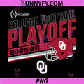 Oklahoma Sooners PNG, College Football Playoff Stripe 2025 PNG